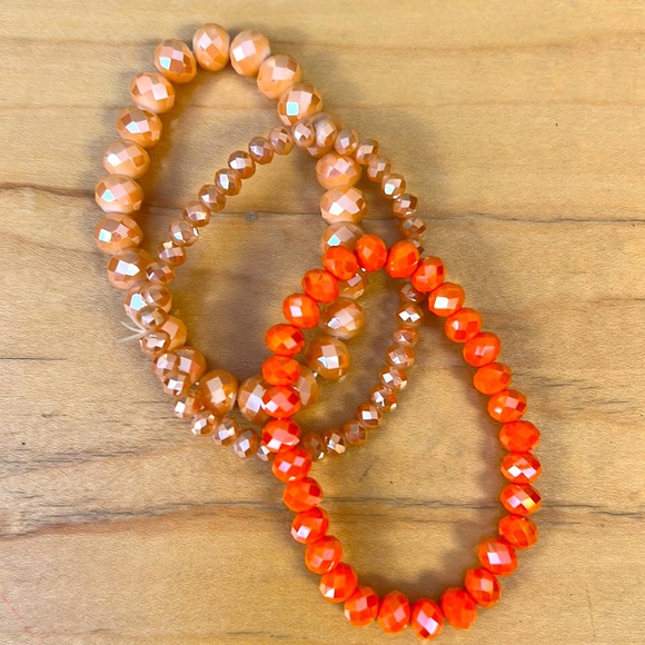 Coral Trio Bracelet Set by Bella U - Picture 1 of 1